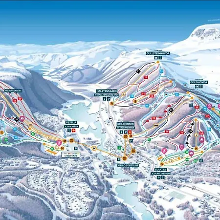 Large Family - Friendly Ski-in-ski- Out In Geilo Dom wakacyjny Holo